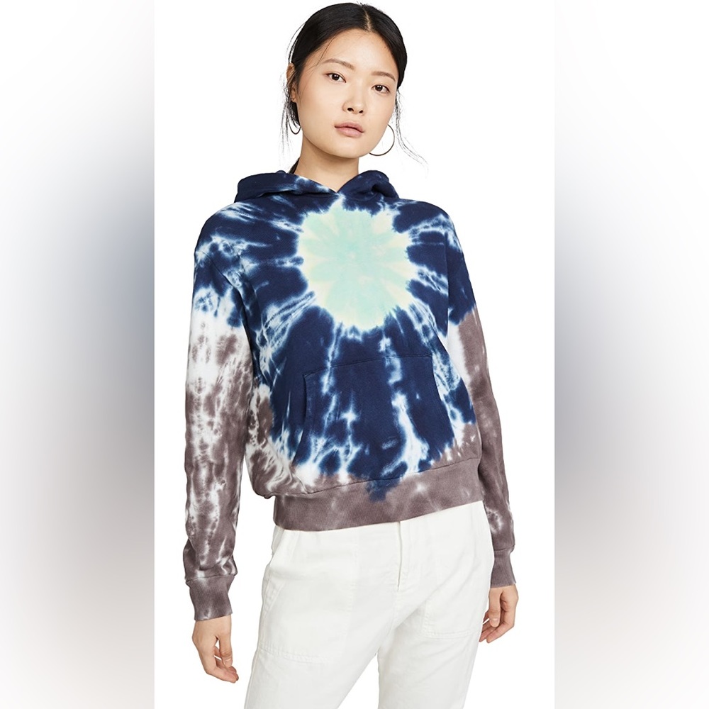 Monrow Classic Sunburst Tie Dye Hoodie Small